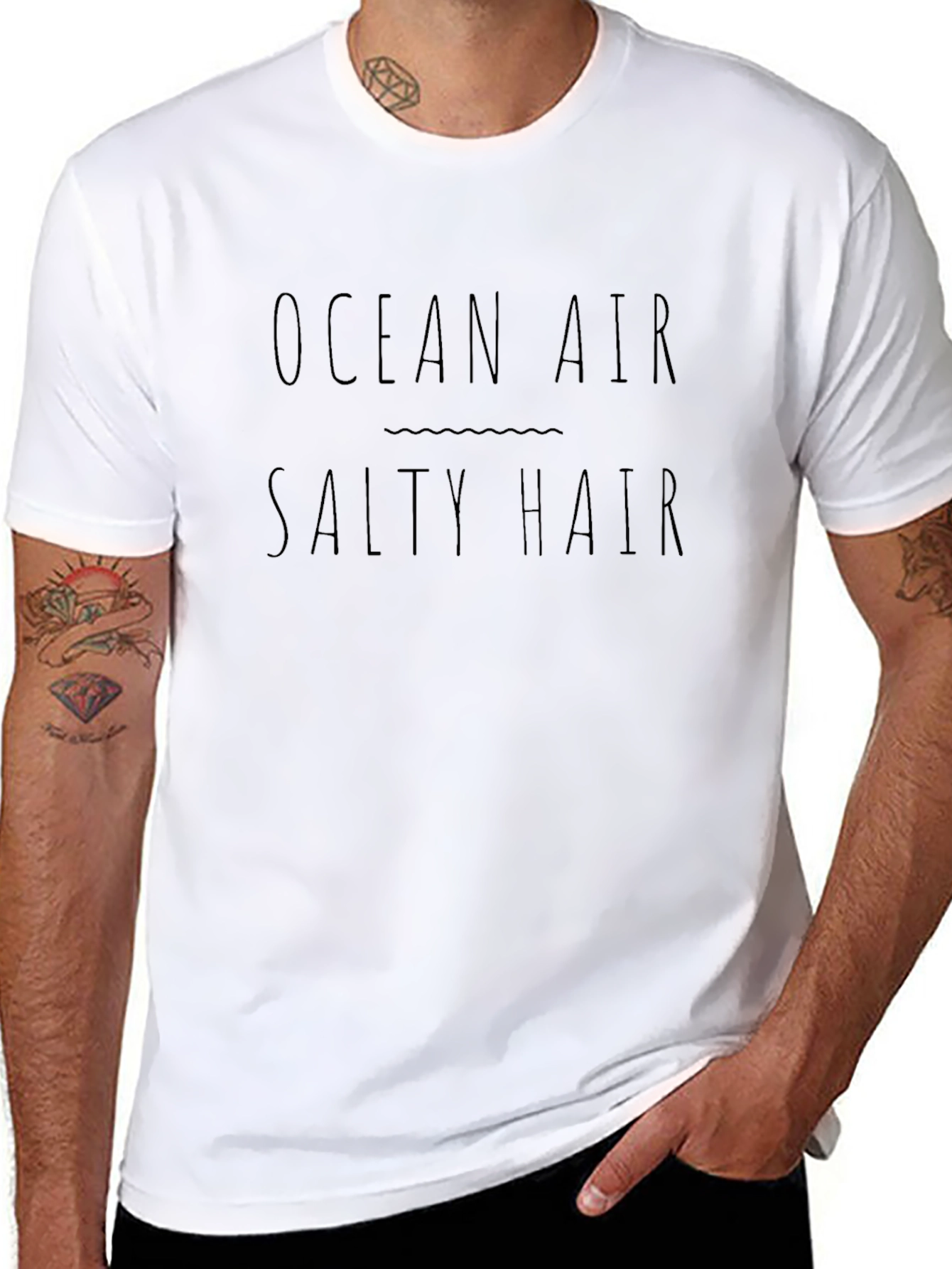 Ocean Air Salty Hair Graphic T-Shirt