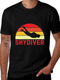 Skydiving Retro Sunset T-Shirt