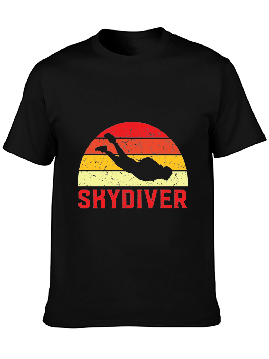 Skydiving Retro Sunset T-Shirt