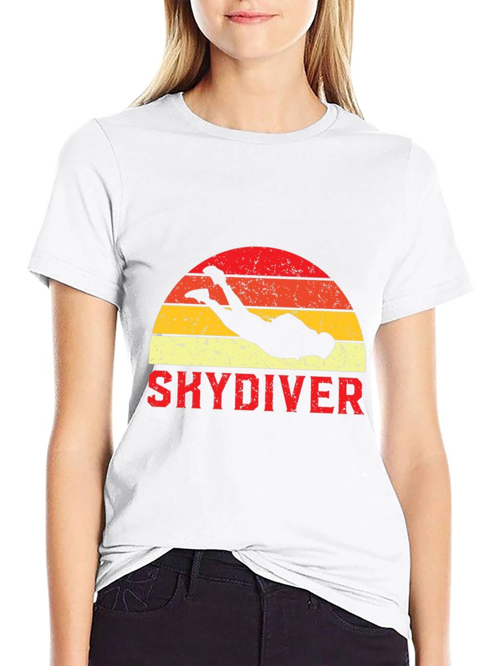 Skydiving Retro Sunset T-Shirt