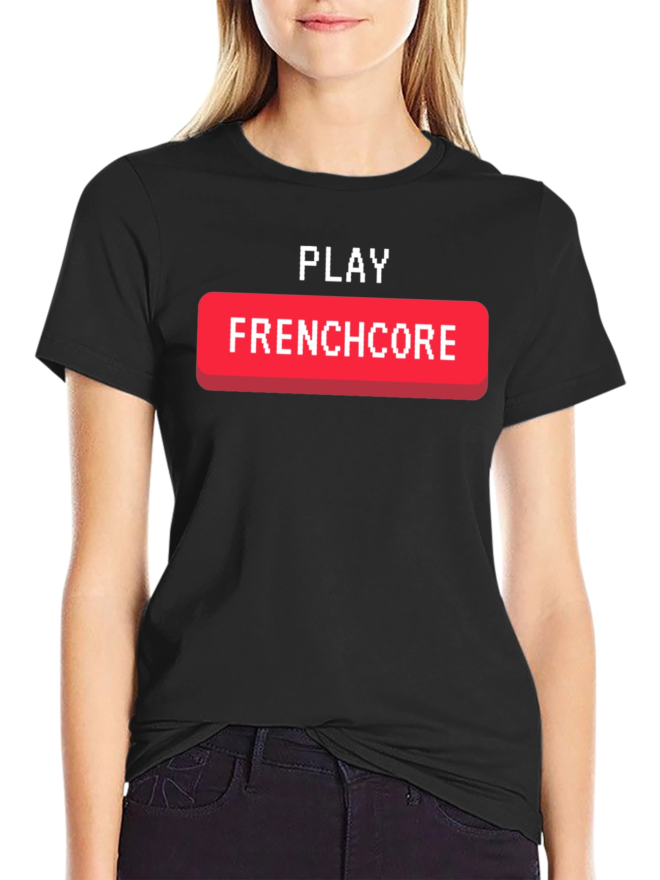 Play Frenchcore Graphic Tee - Black Short Sleeve T-Shirt