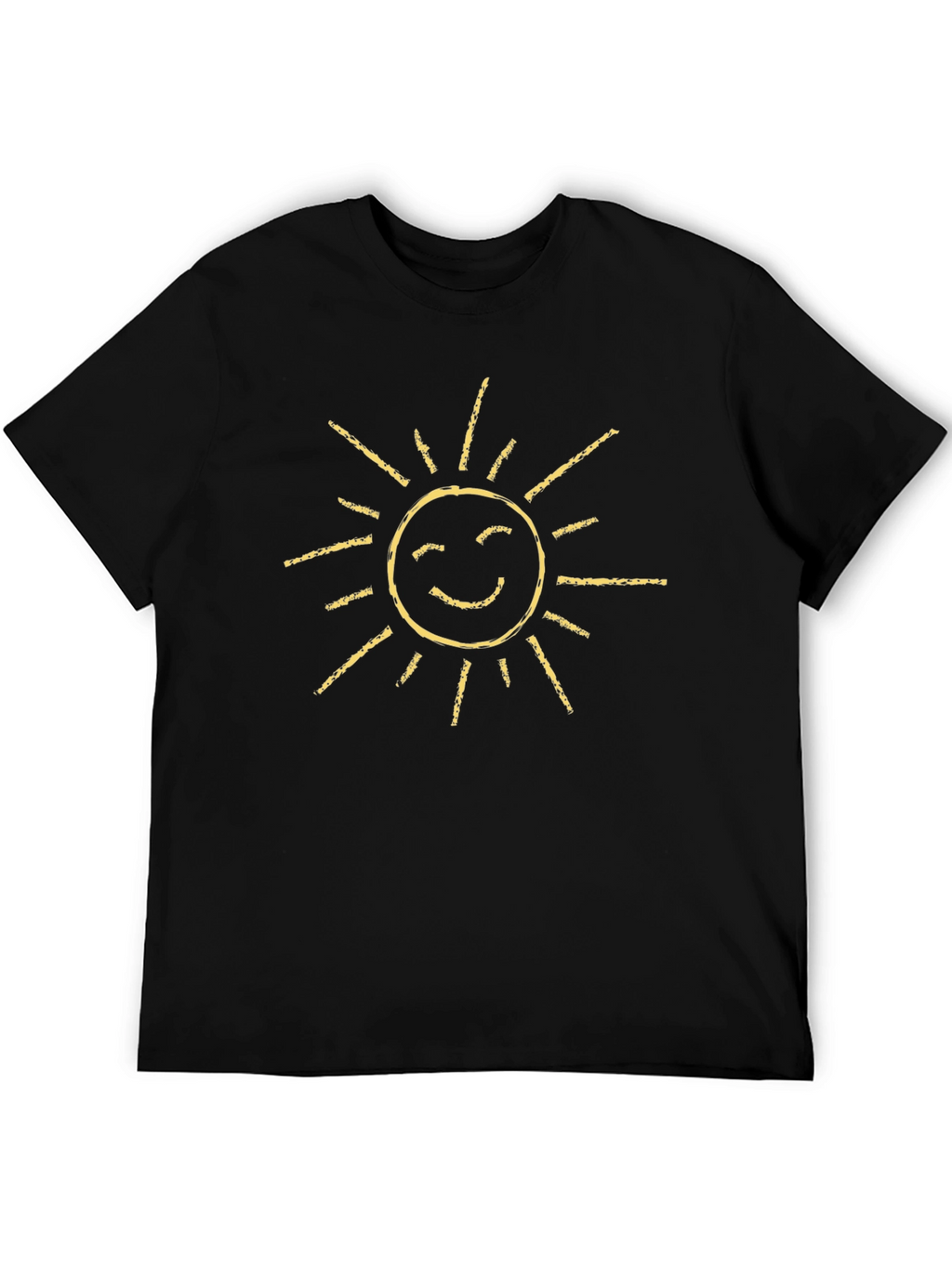 Sunshine Graphic Tee - Black Casual T-Shirt