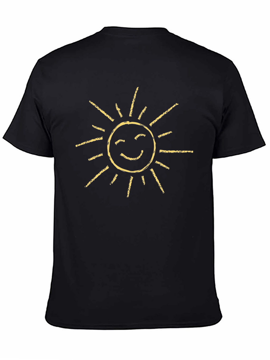 Sunshine Graphic Tee - Black Casual T-Shirt