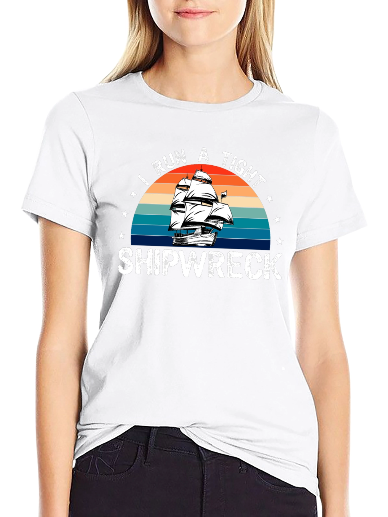 I Run a Tight Shipwreck Graphic Tee
