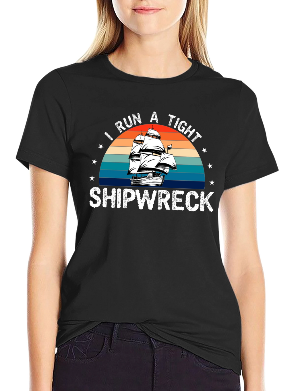 I Run a Tight Shipwreck Graphic Tee