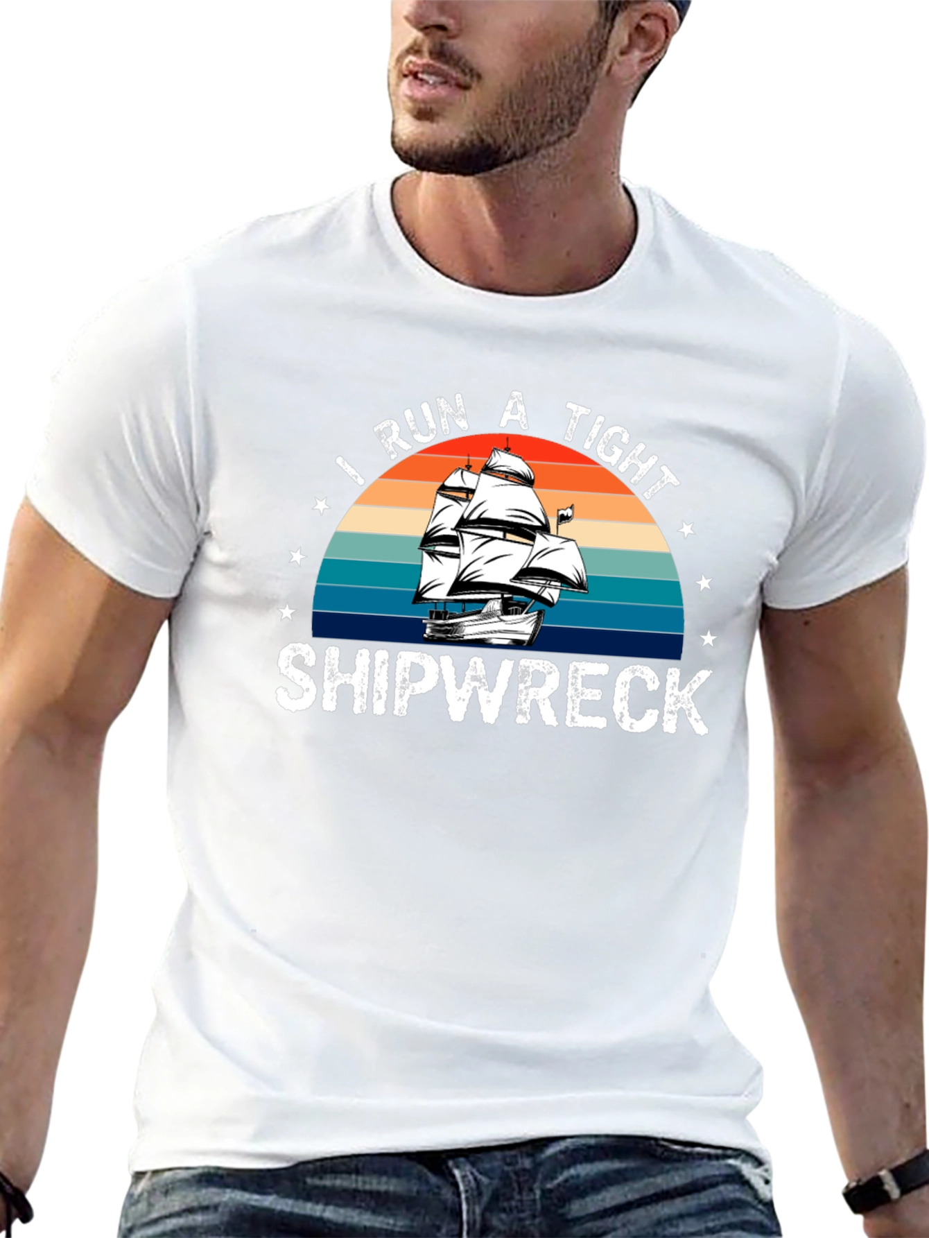 I Run a Tight Shipwreck Graphic Tee