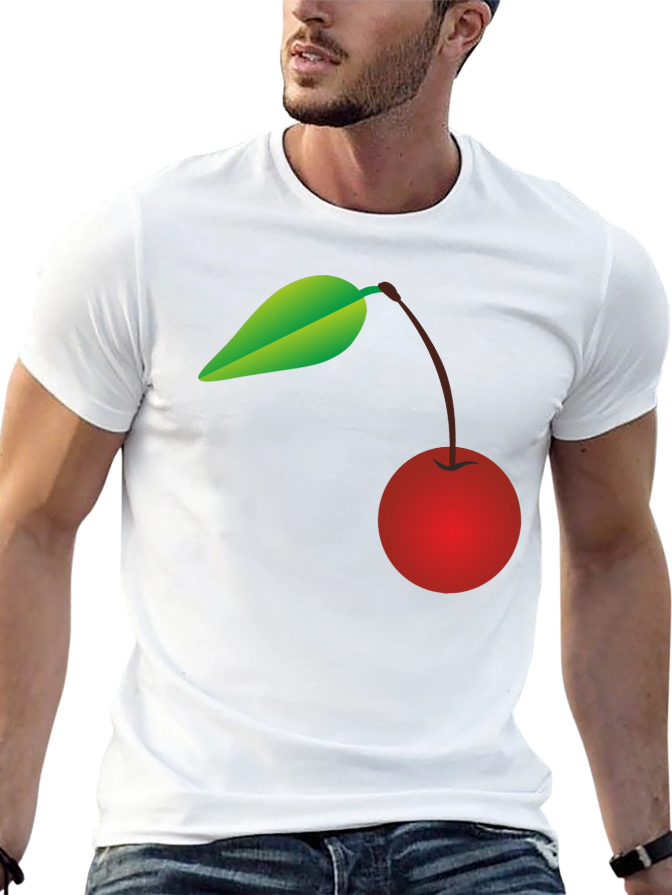 Cherry Graphic Black T-Shirt - Trendy Casual Wear