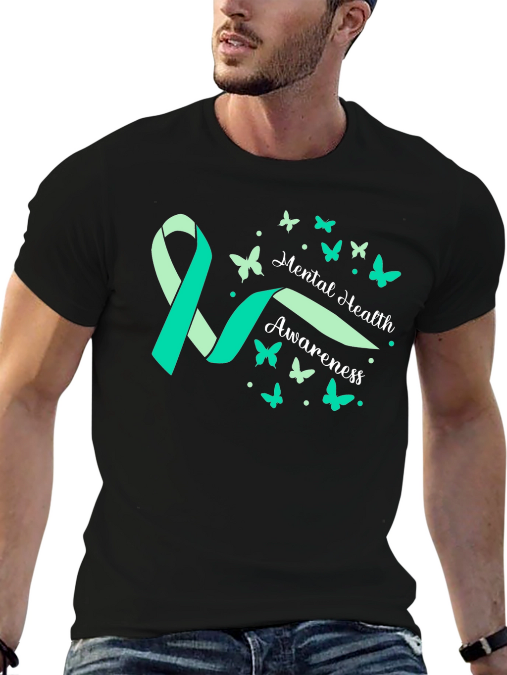 Mental Health Awareness Ribbon T-Shirt