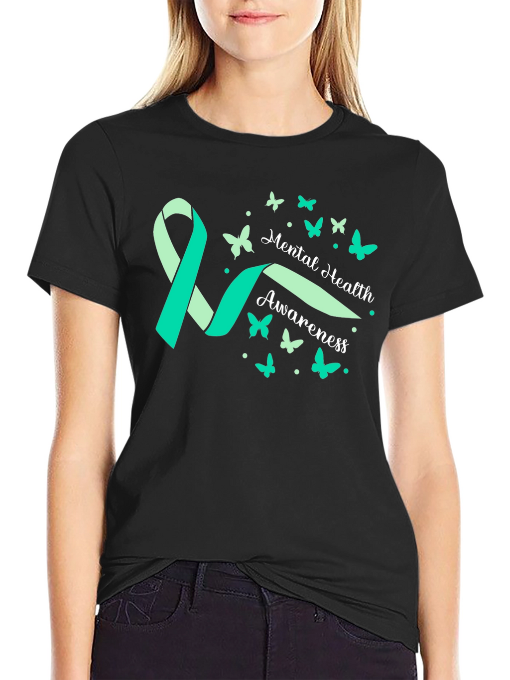 Mental Health Awareness Ribbon T-Shirt