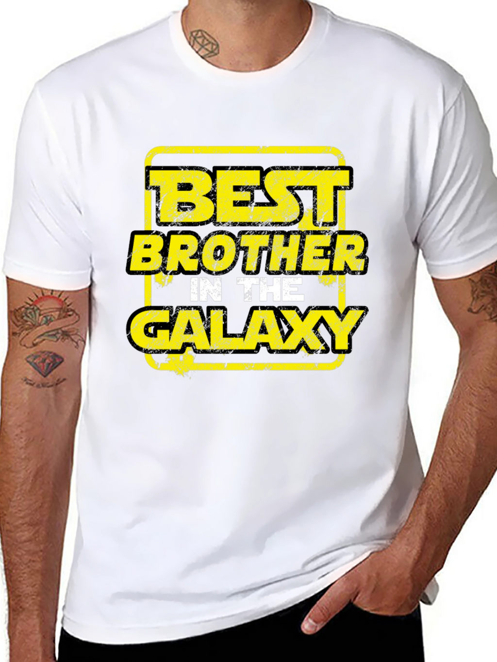 Best Brother in the Galaxy Black T-Shirt