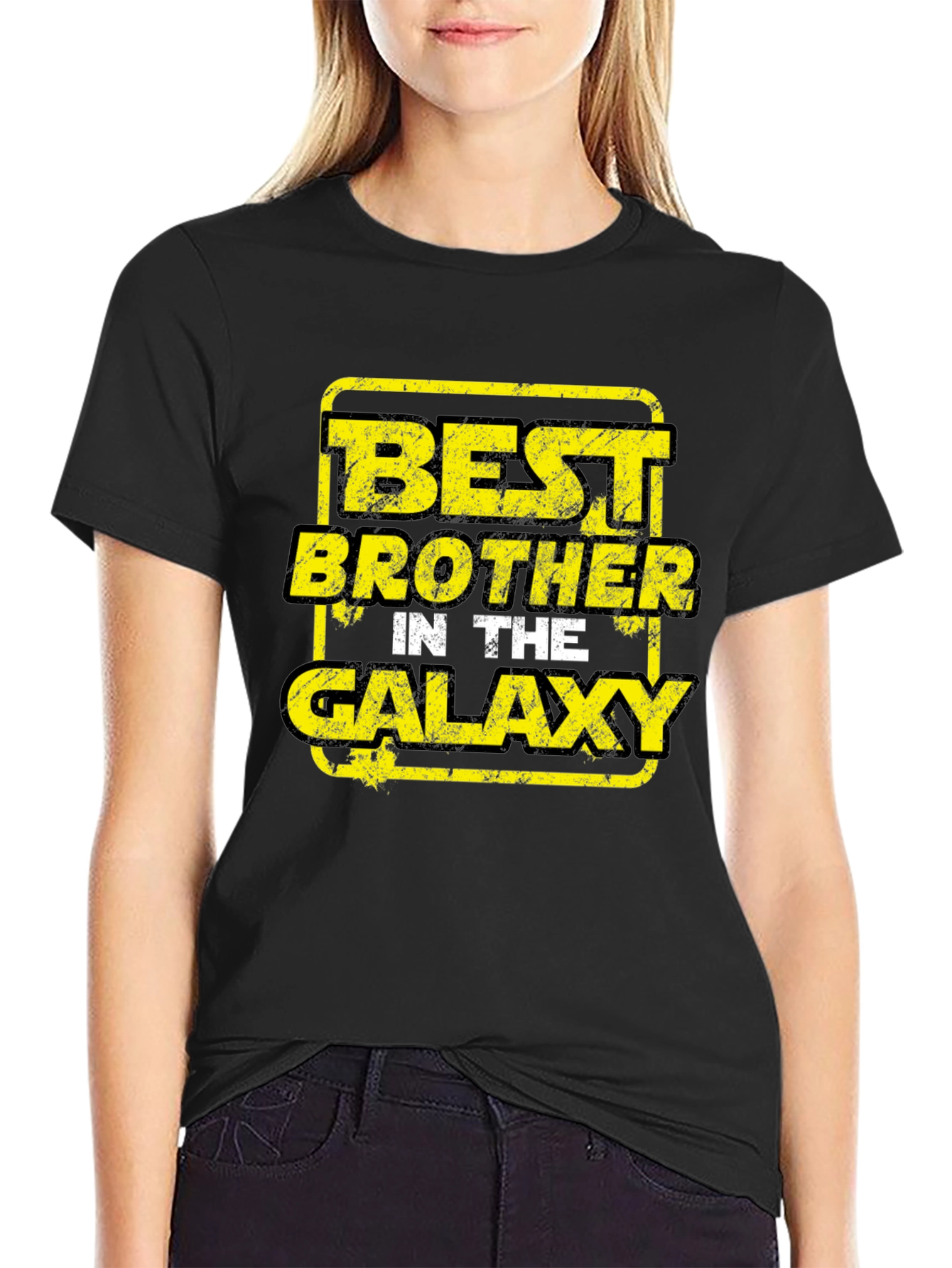 Best Brother in the Galaxy Black T-Shirt