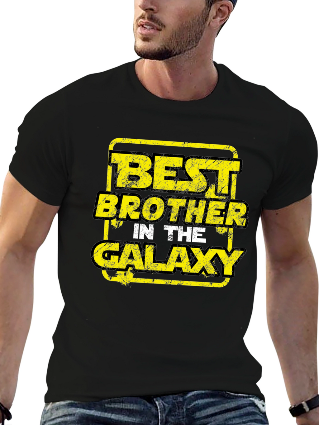 Best Brother in the Galaxy Black T-Shirt