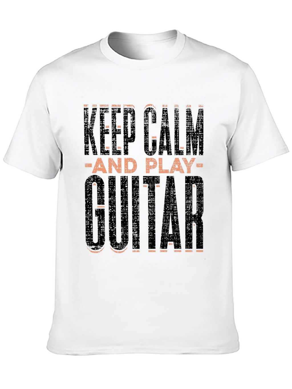 Keep Calm and Play Guitar Black T-Shirt