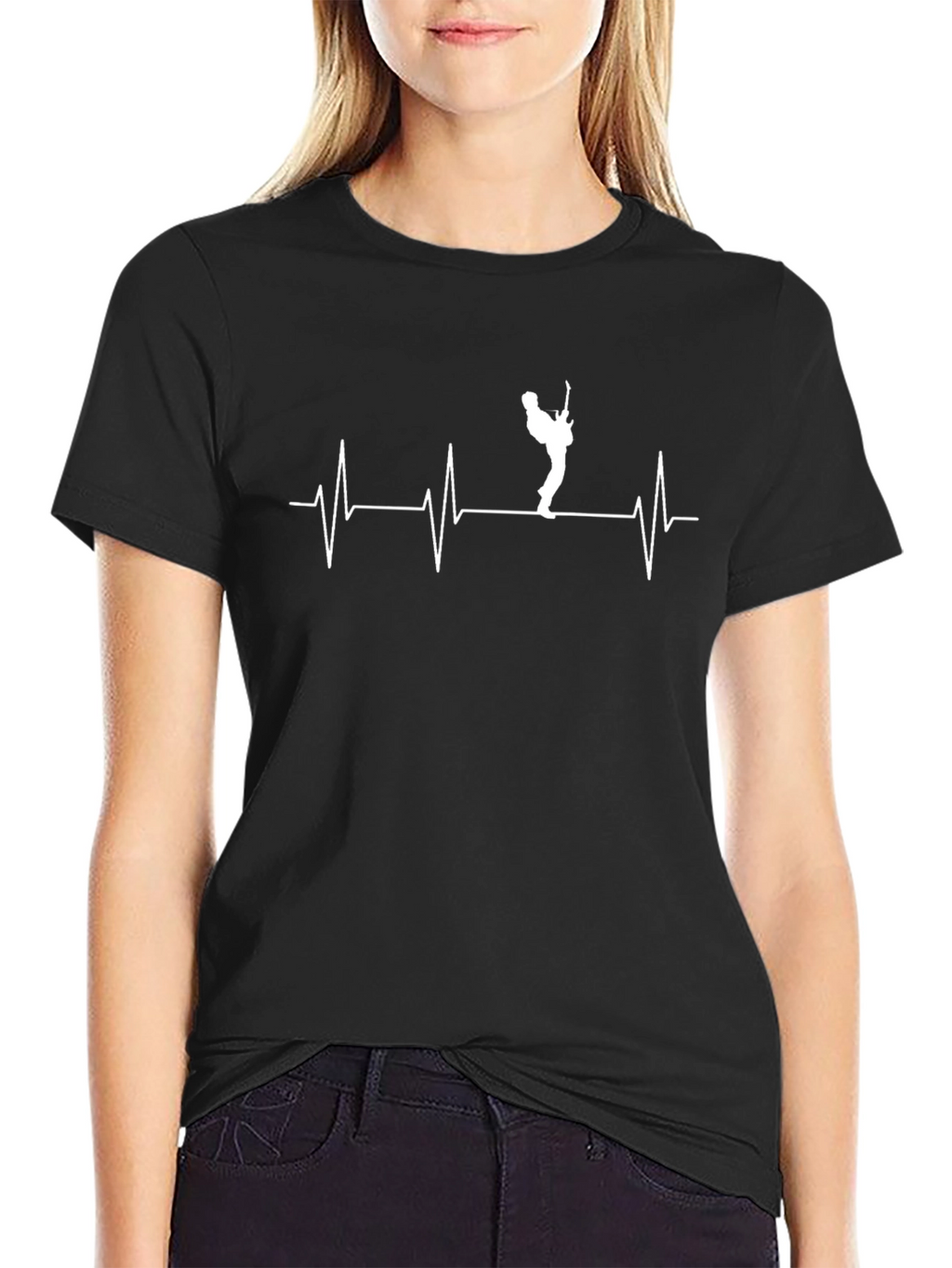Guitar Heartbeat T-Shirt - Musicians Pulse