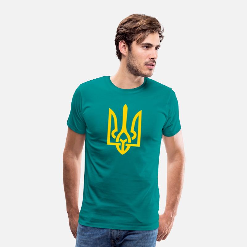 Ukraine Trident Symbol Middle Ukrainian Zeleny