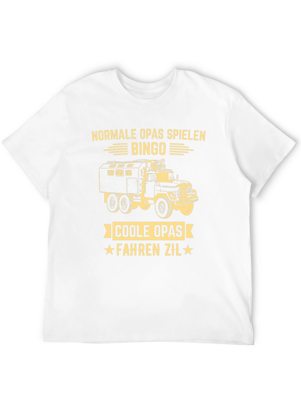 Cool Grandpas Drive Zil Truck Graphic T-Shirt