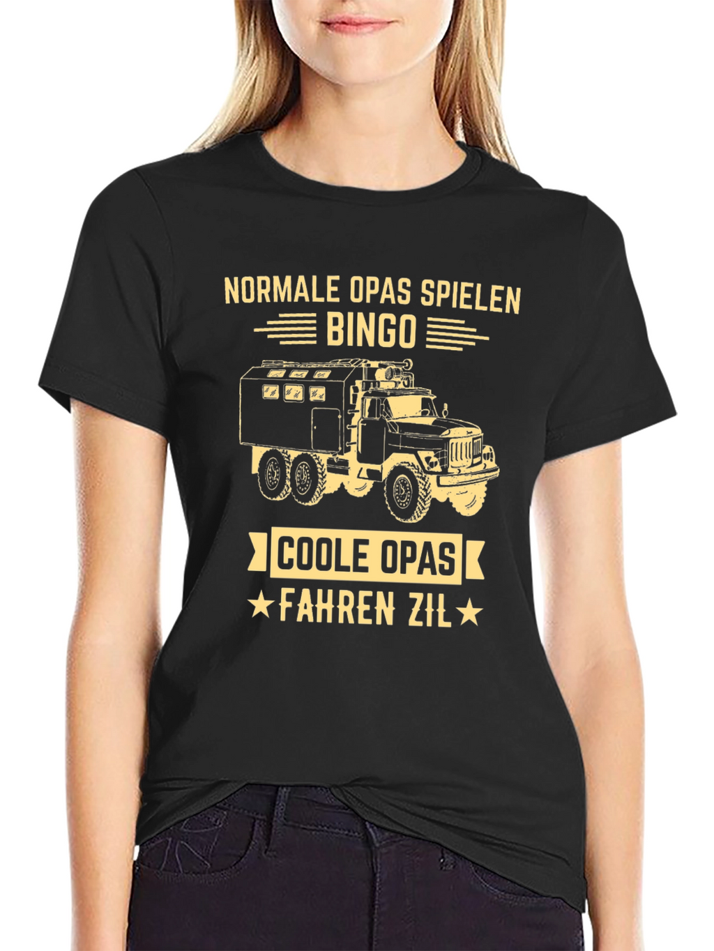 Cool Grandpas Drive Zil Truck Graphic T-Shirt