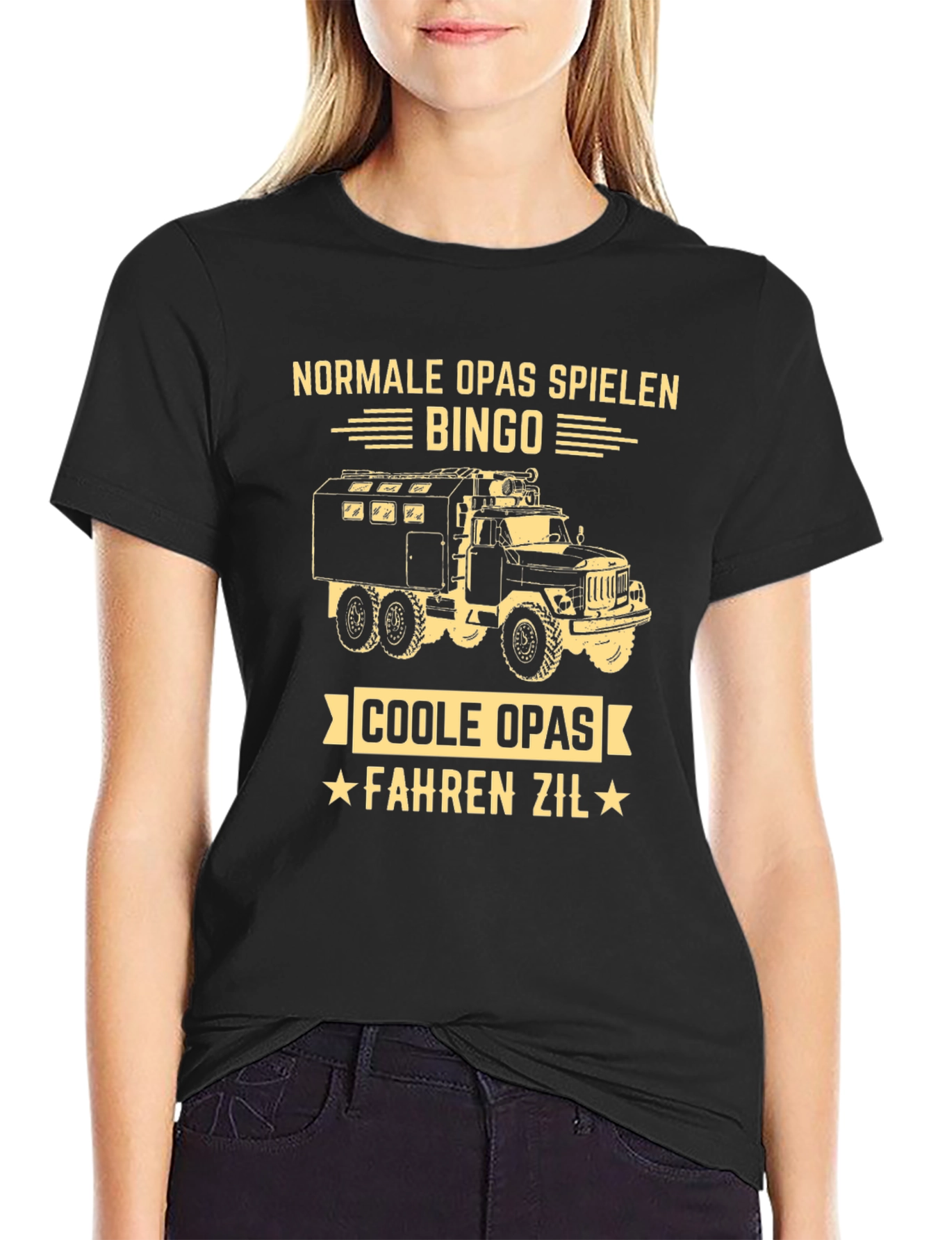 Cool Grandpas Drive Zil Truck Graphic T-Shirt