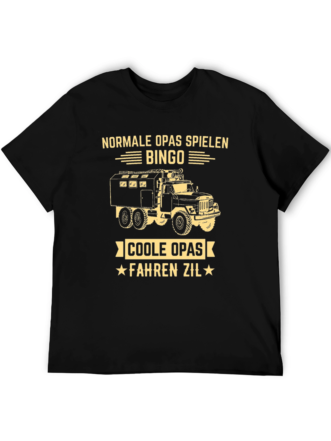 Cool Grandpas Drive Zil Truck Graphic T-Shirt