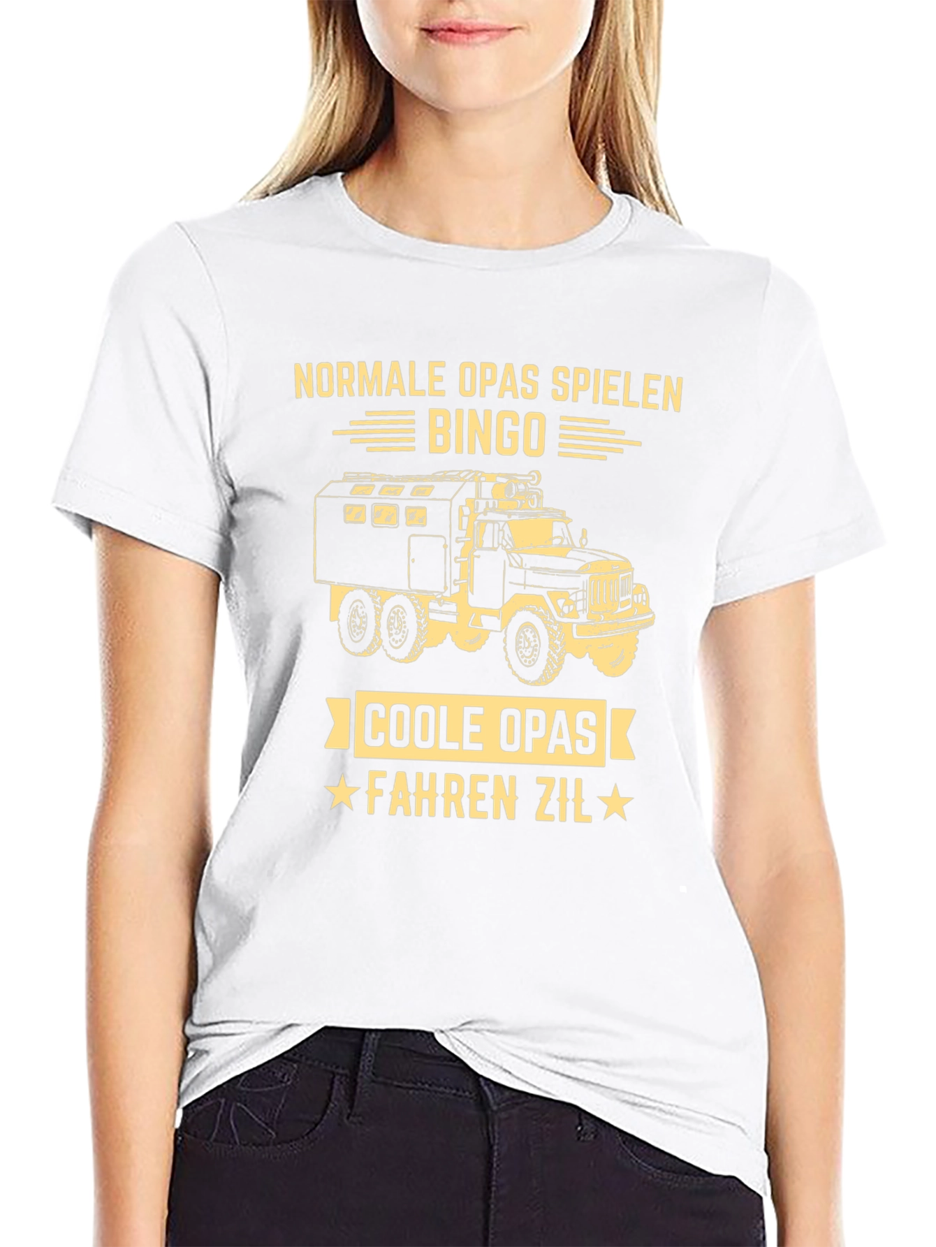 Cool Grandpas Drive Zil Truck Graphic T-Shirt