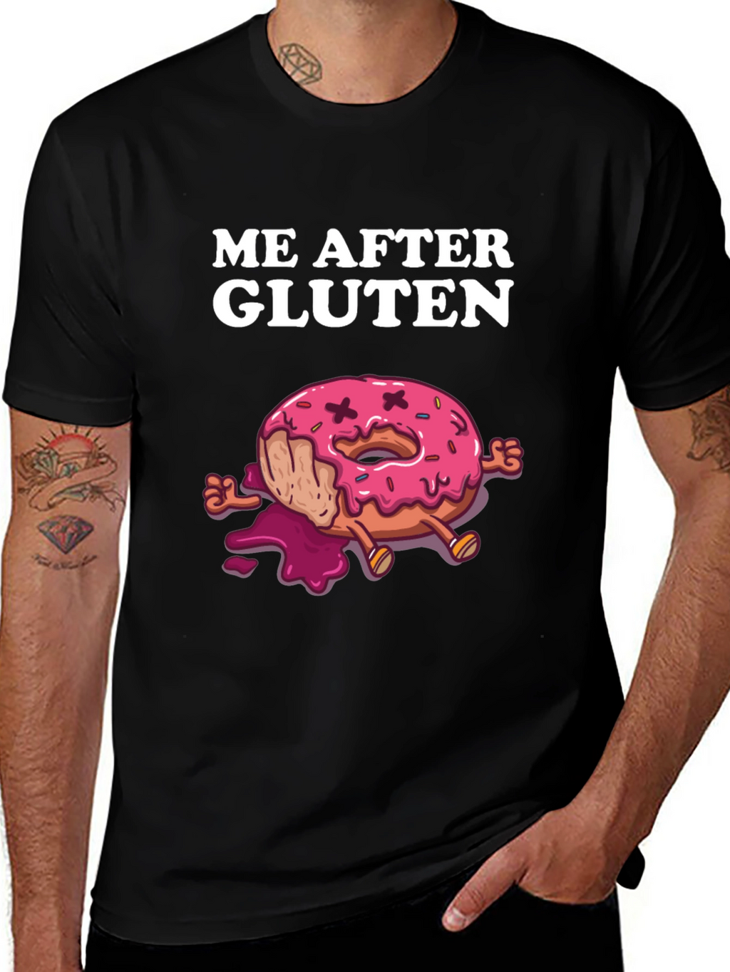 Me After Gluten T-Shirt - Funny Donut Design