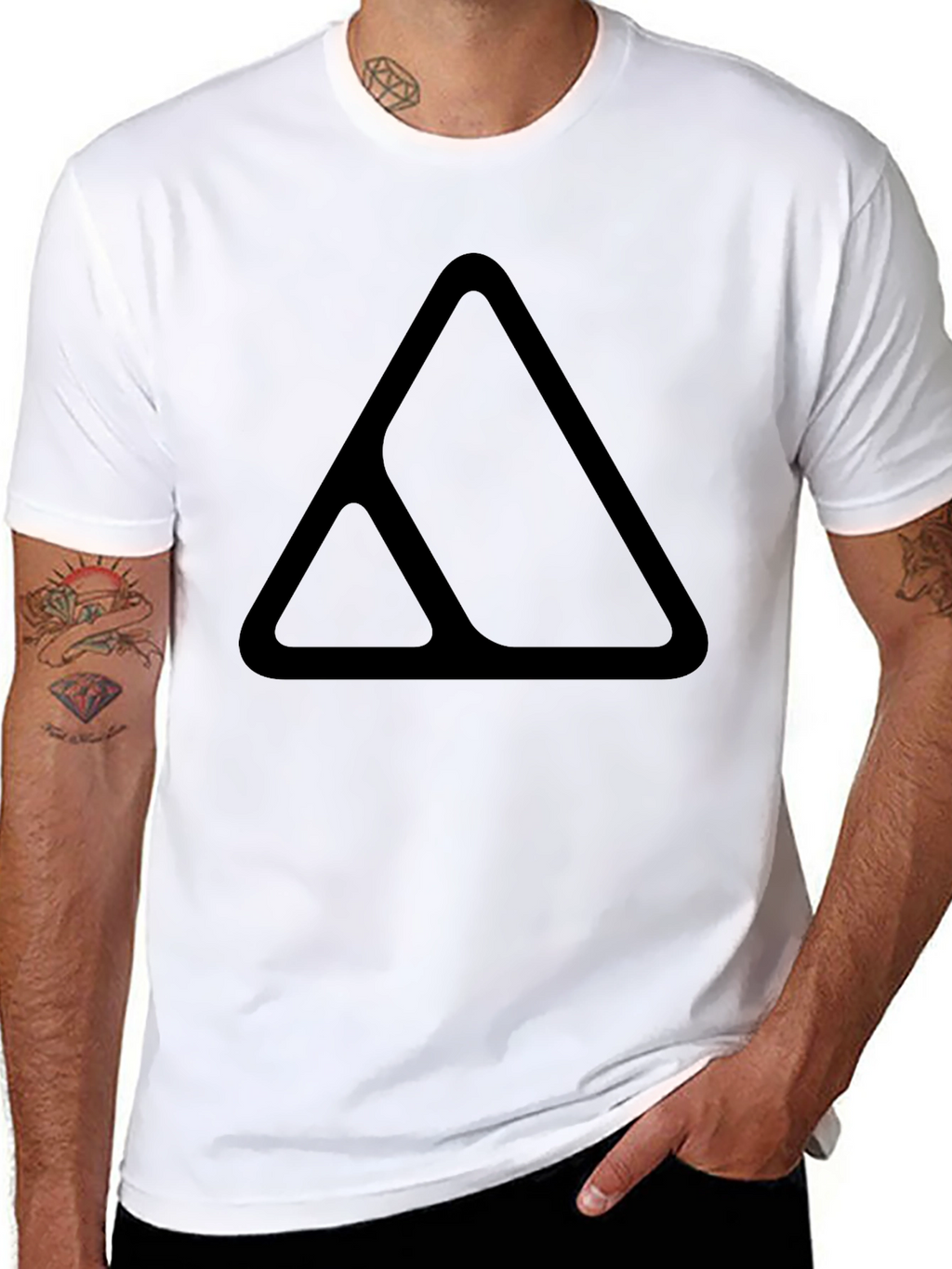 Modern Minimalist Black Graphic Tee