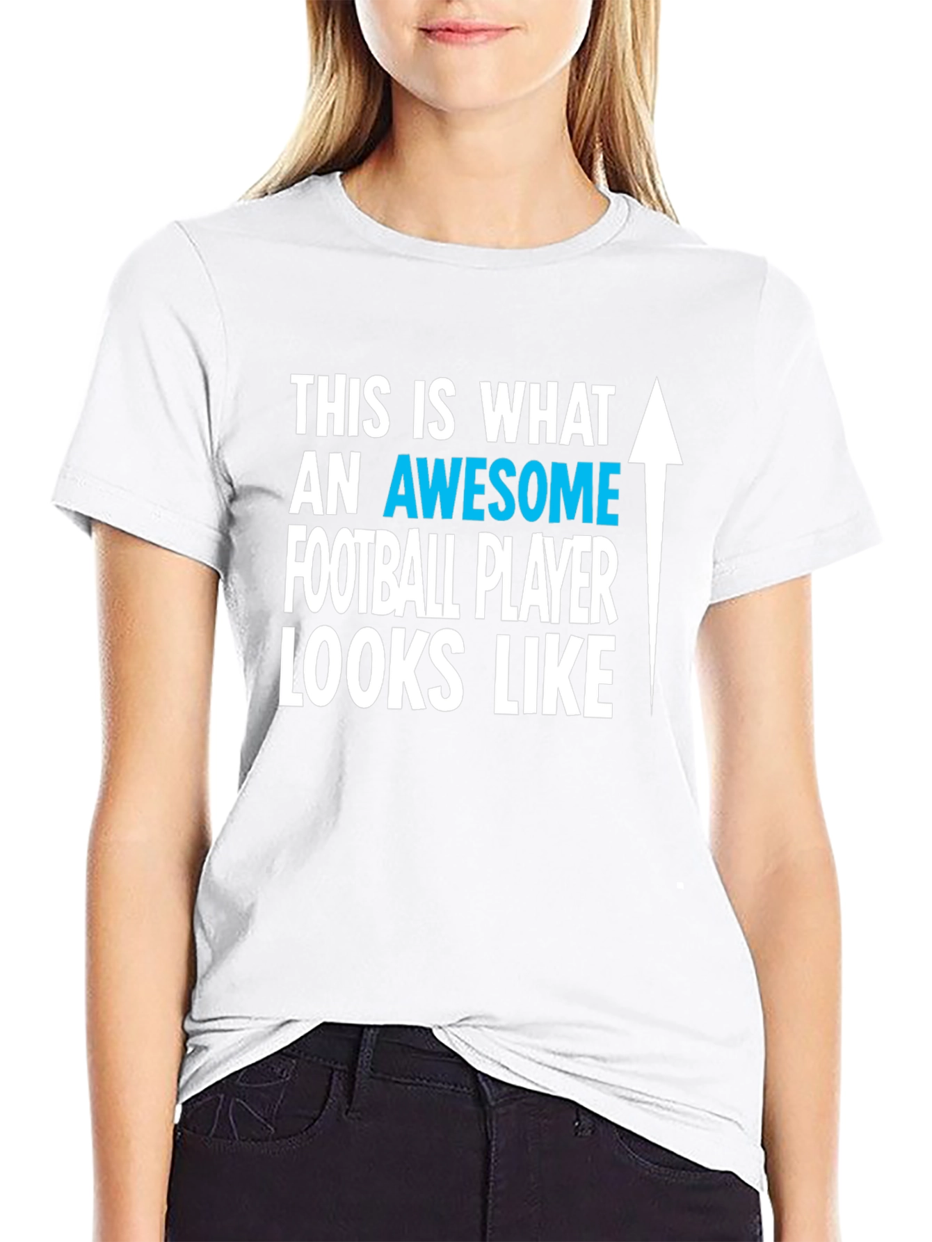 Awesome Football Player Graphic T-Shirt