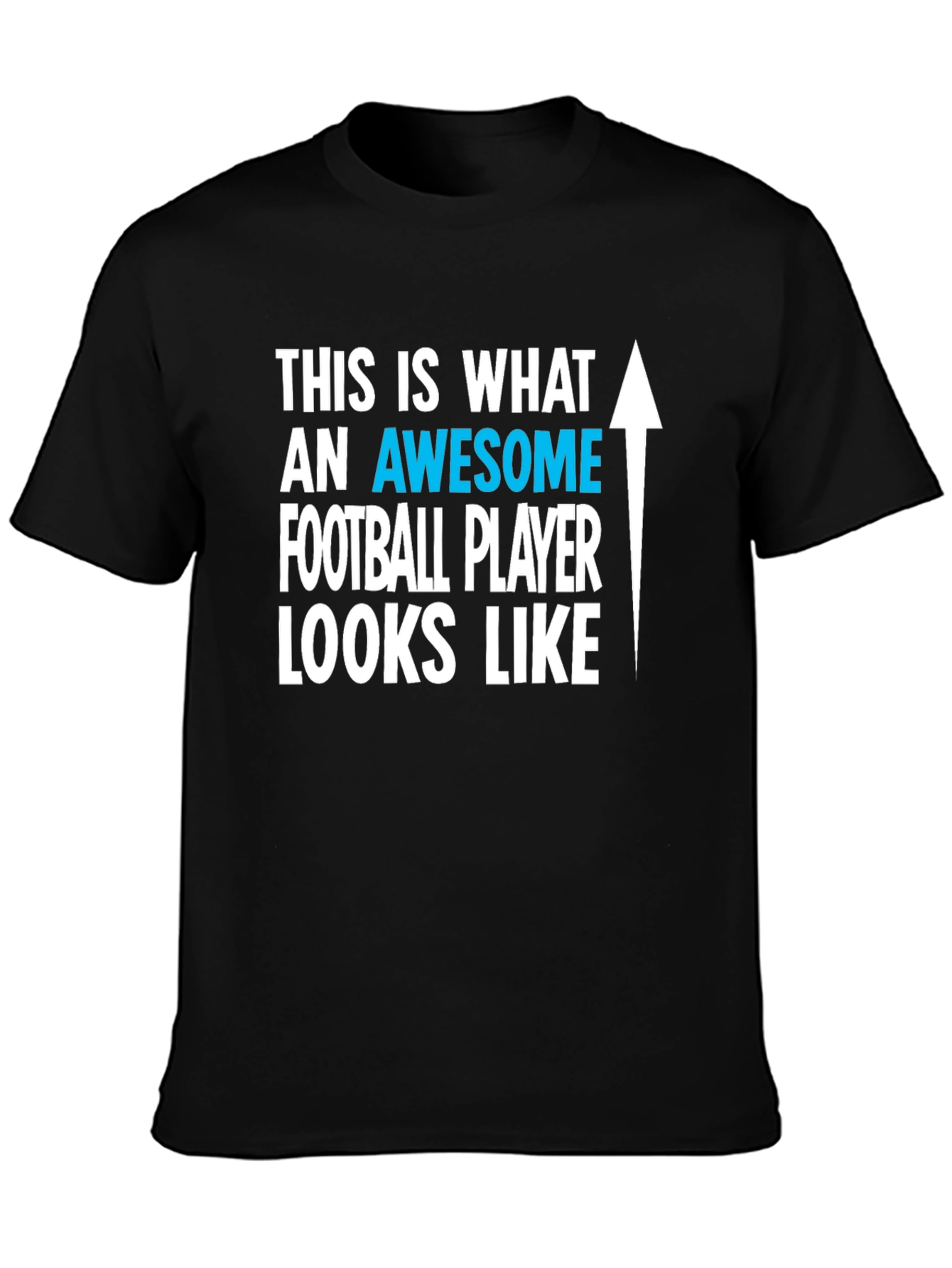 Awesome Football Player Graphic T-Shirt