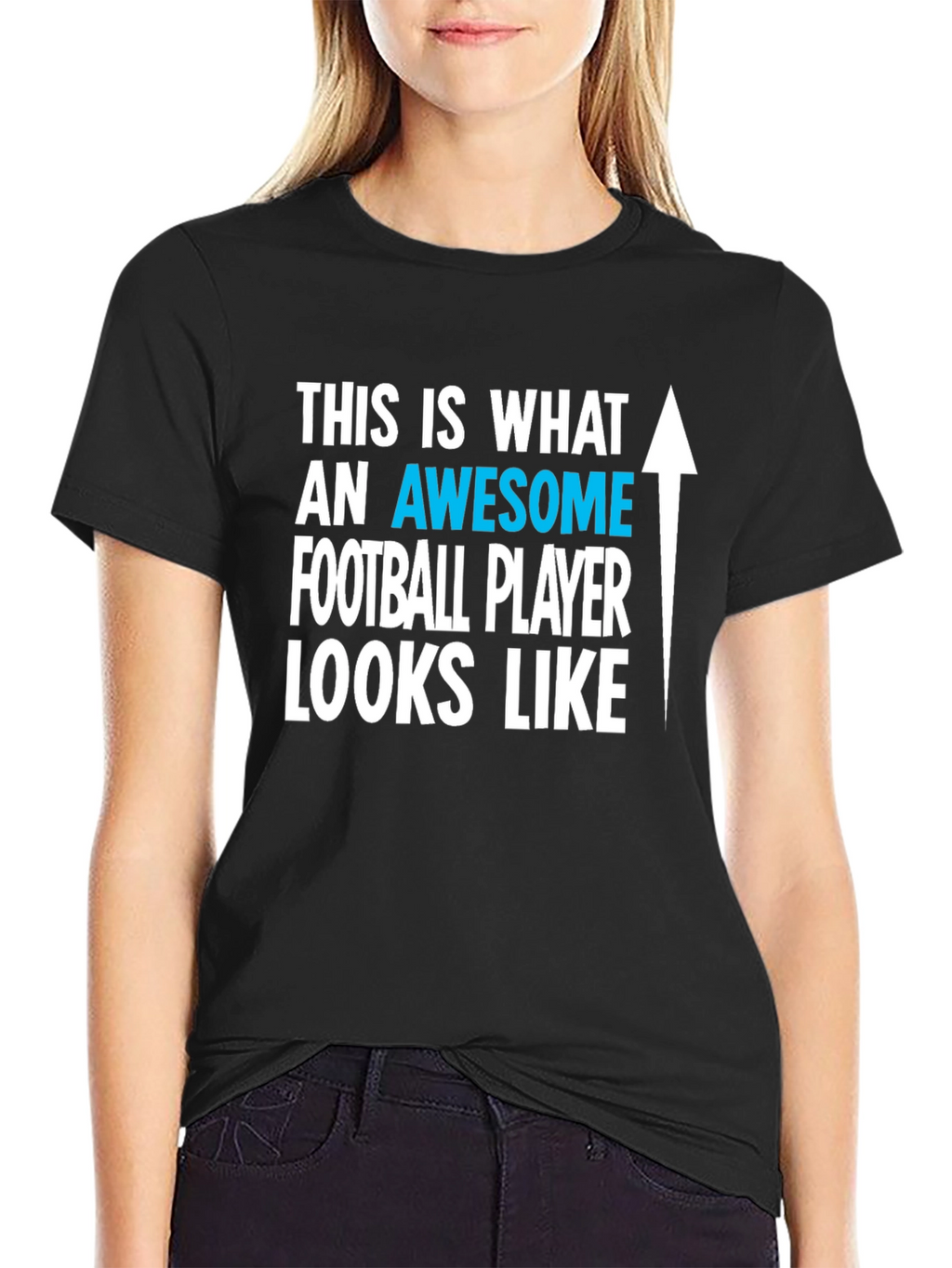 Awesome Football Player Graphic T-Shirt