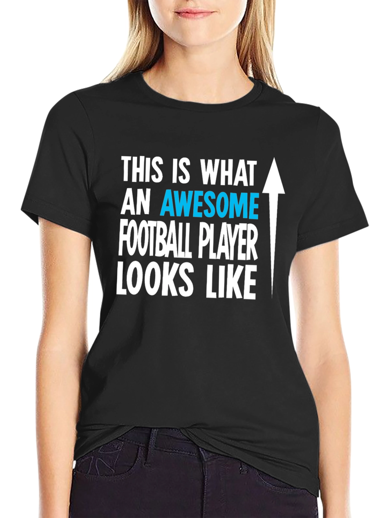 Awesome Football Player Graphic T-Shirt