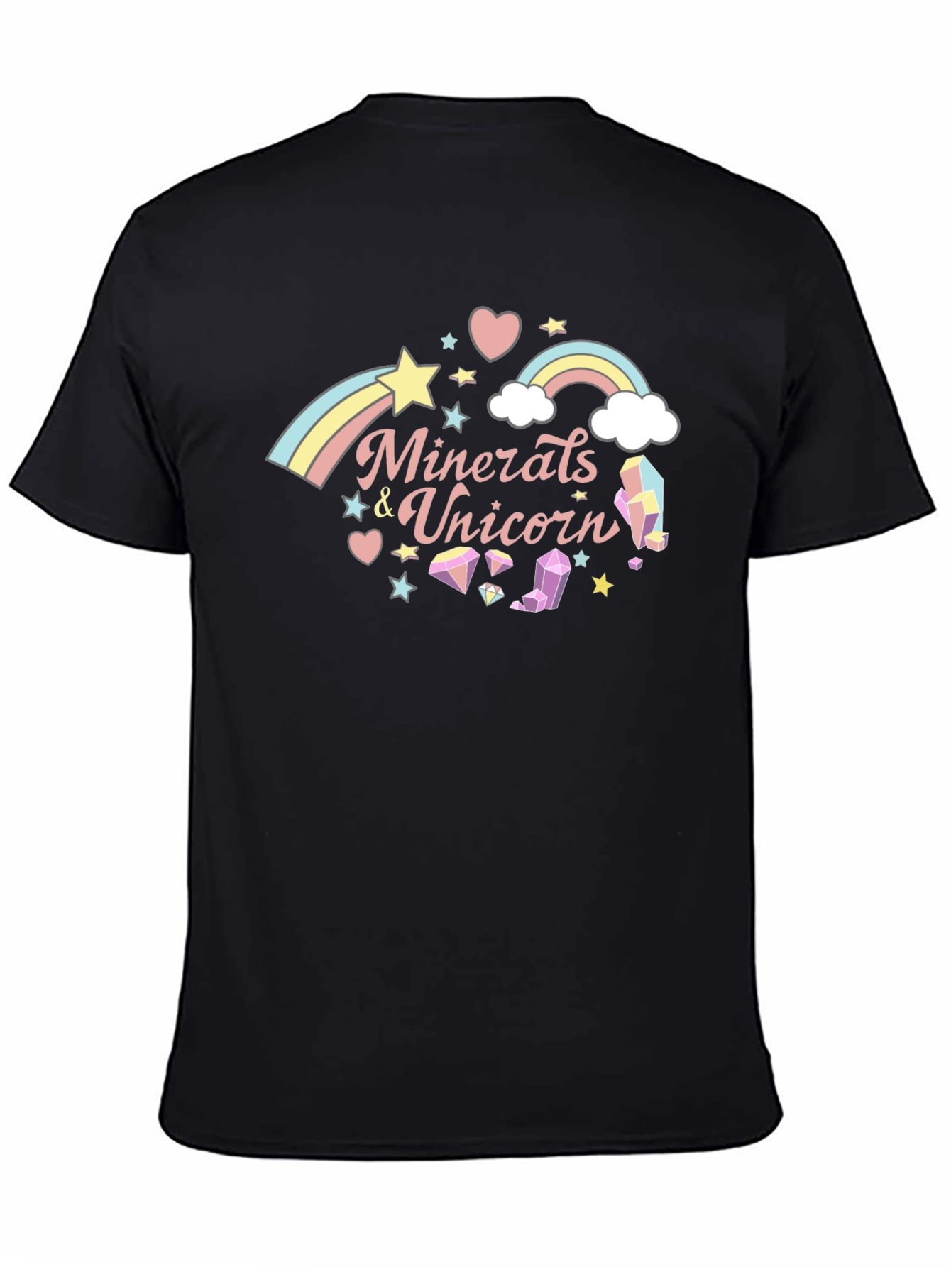 Minerals & Unicorns Black Graphic T-Shirt