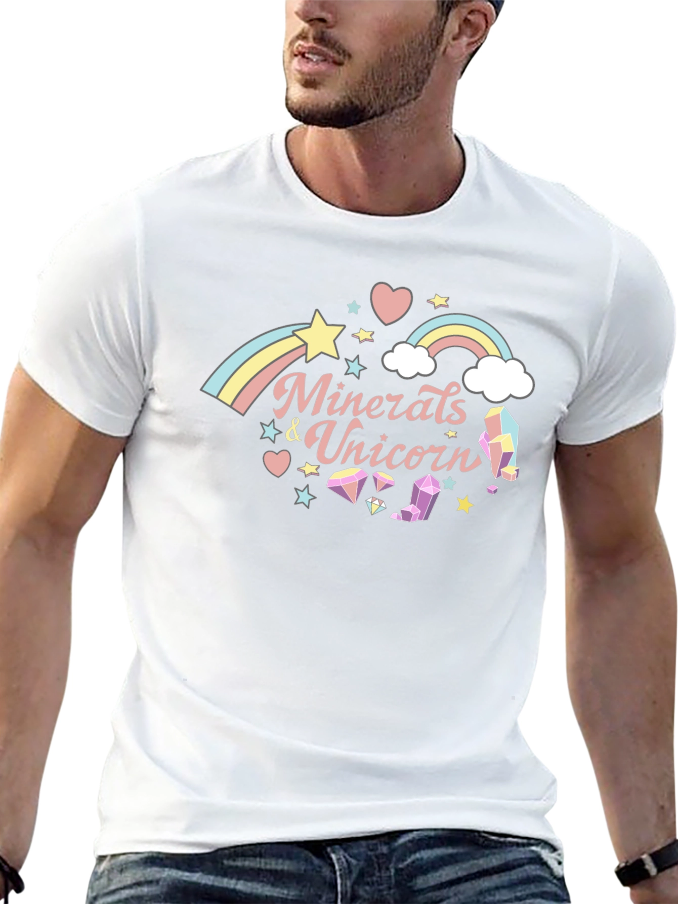 Minerals & Unicorns Black Graphic T-Shirt