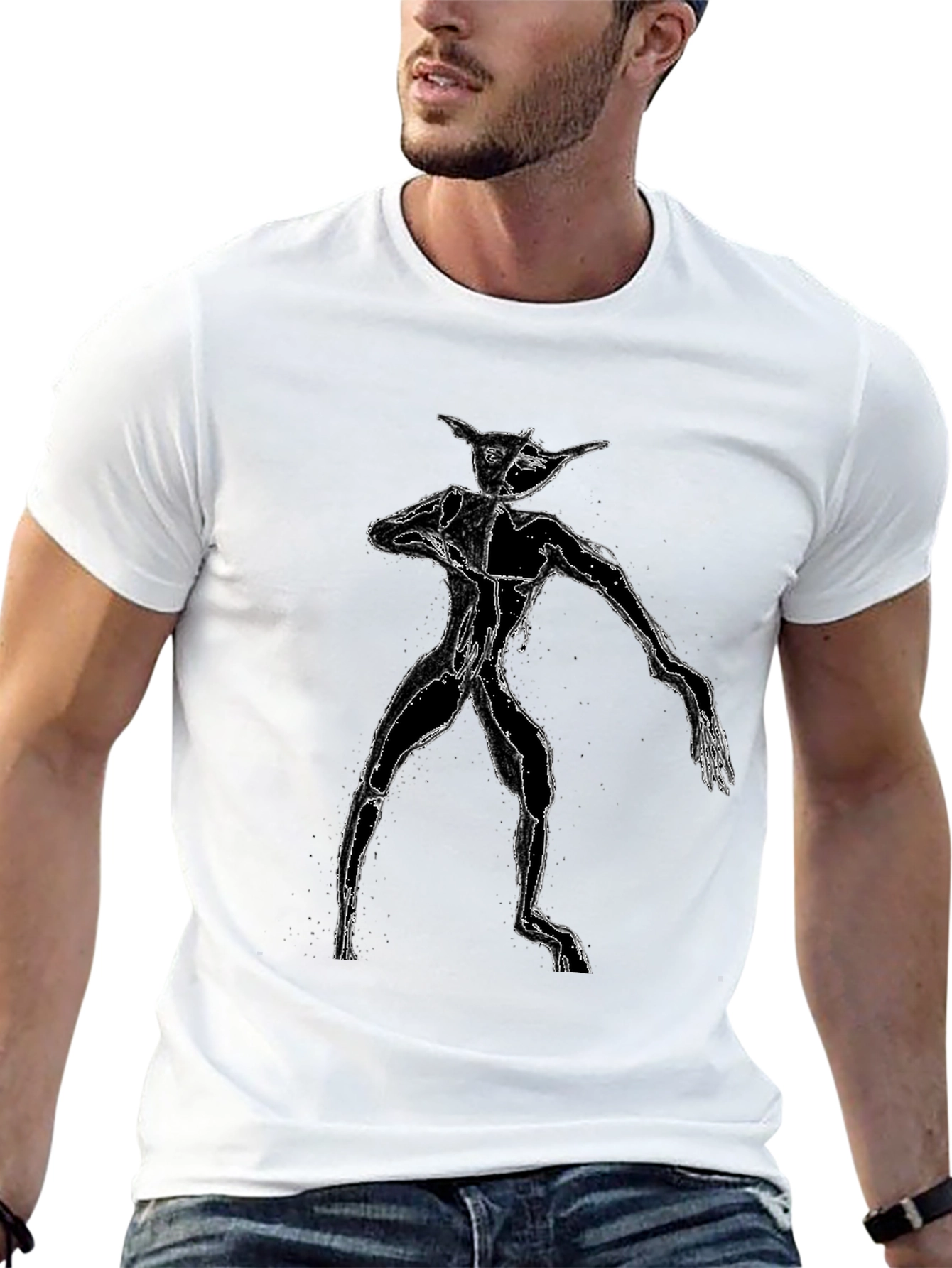 Monster Graphic Black T-Shirt
