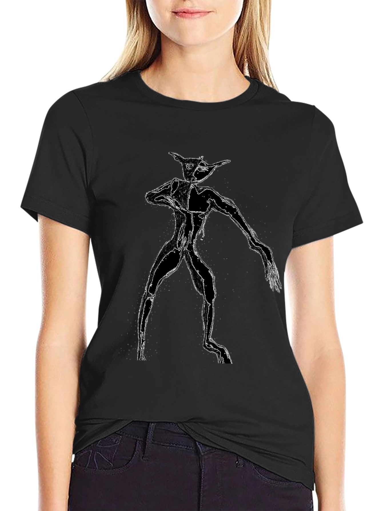 Monster Graphic Black T-Shirt