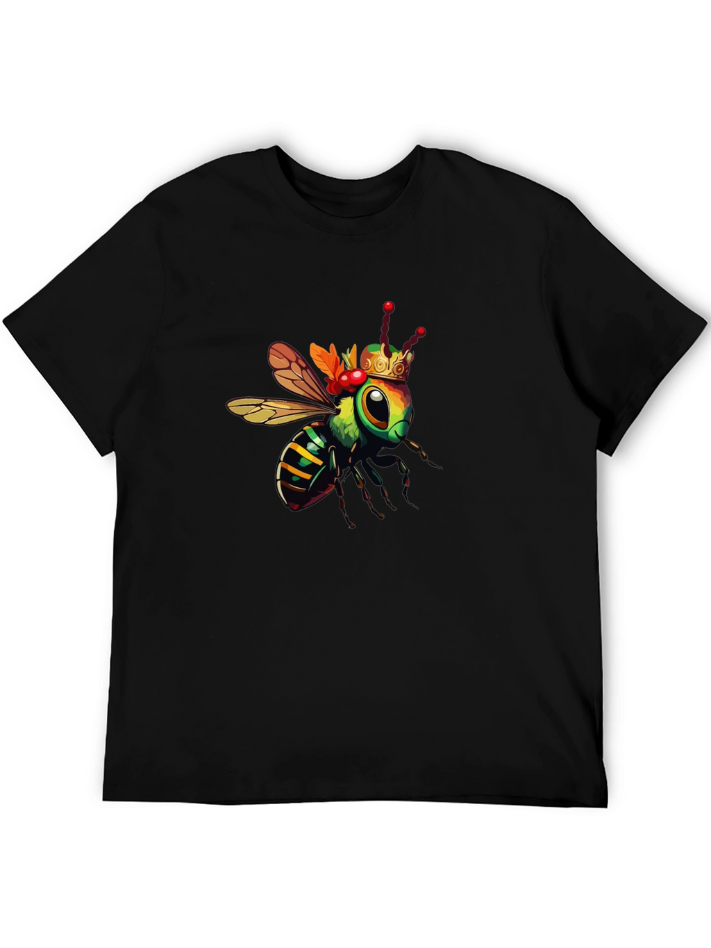 King Bee Graphic Tee - Trendy Black T-Shirt