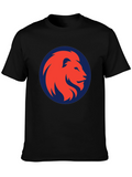 Lion Emblem Graphic Tee - Bold Style