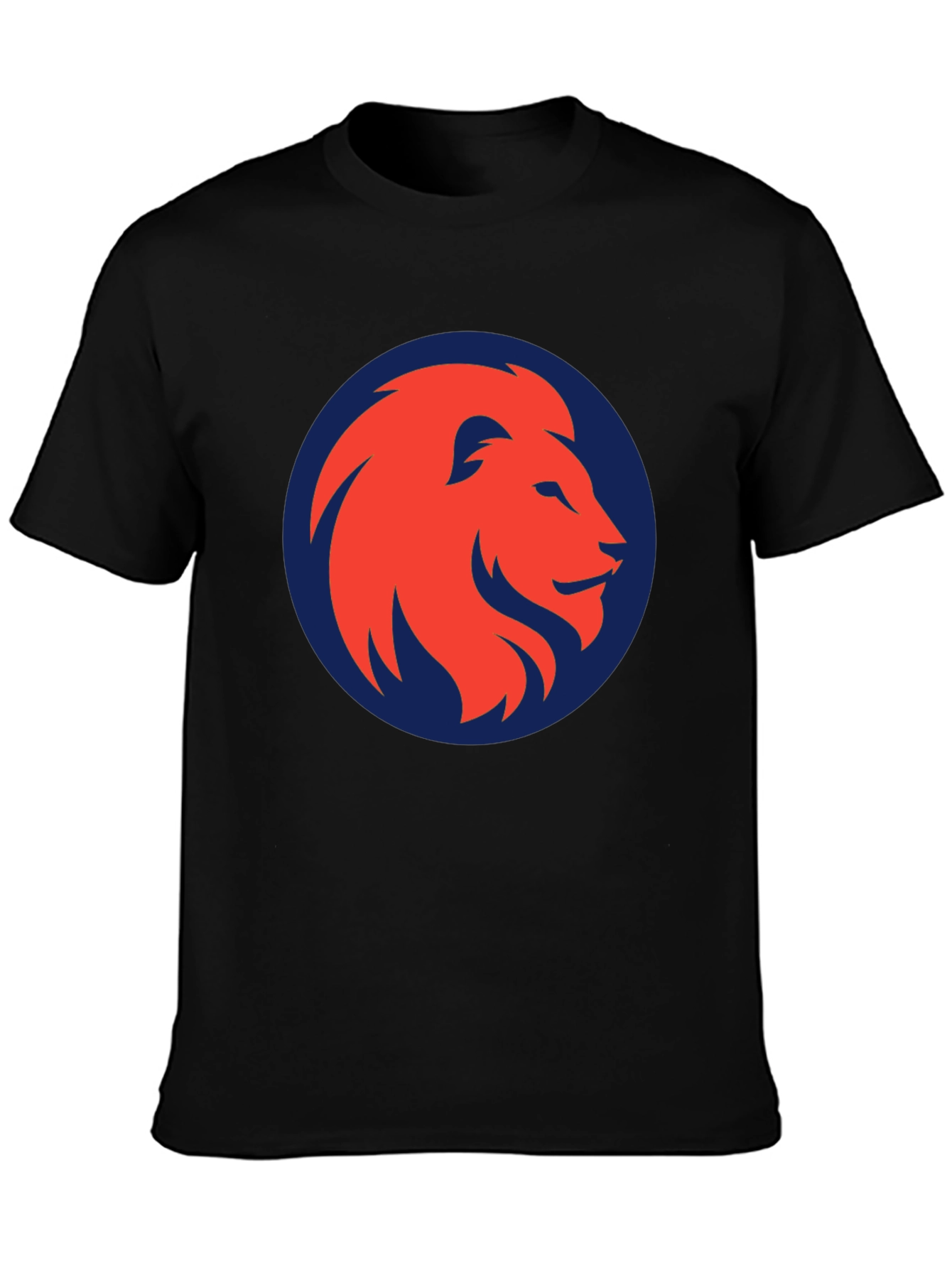 Lion Emblem Graphic Tee - Bold Style