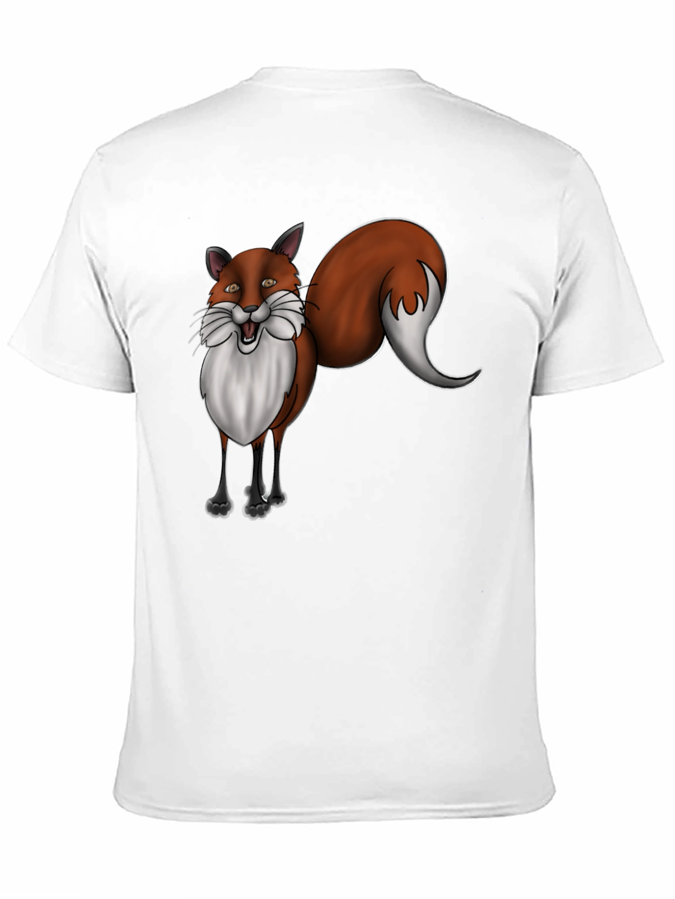 Fox Graphic T-Shirt - Black Cotton Tee