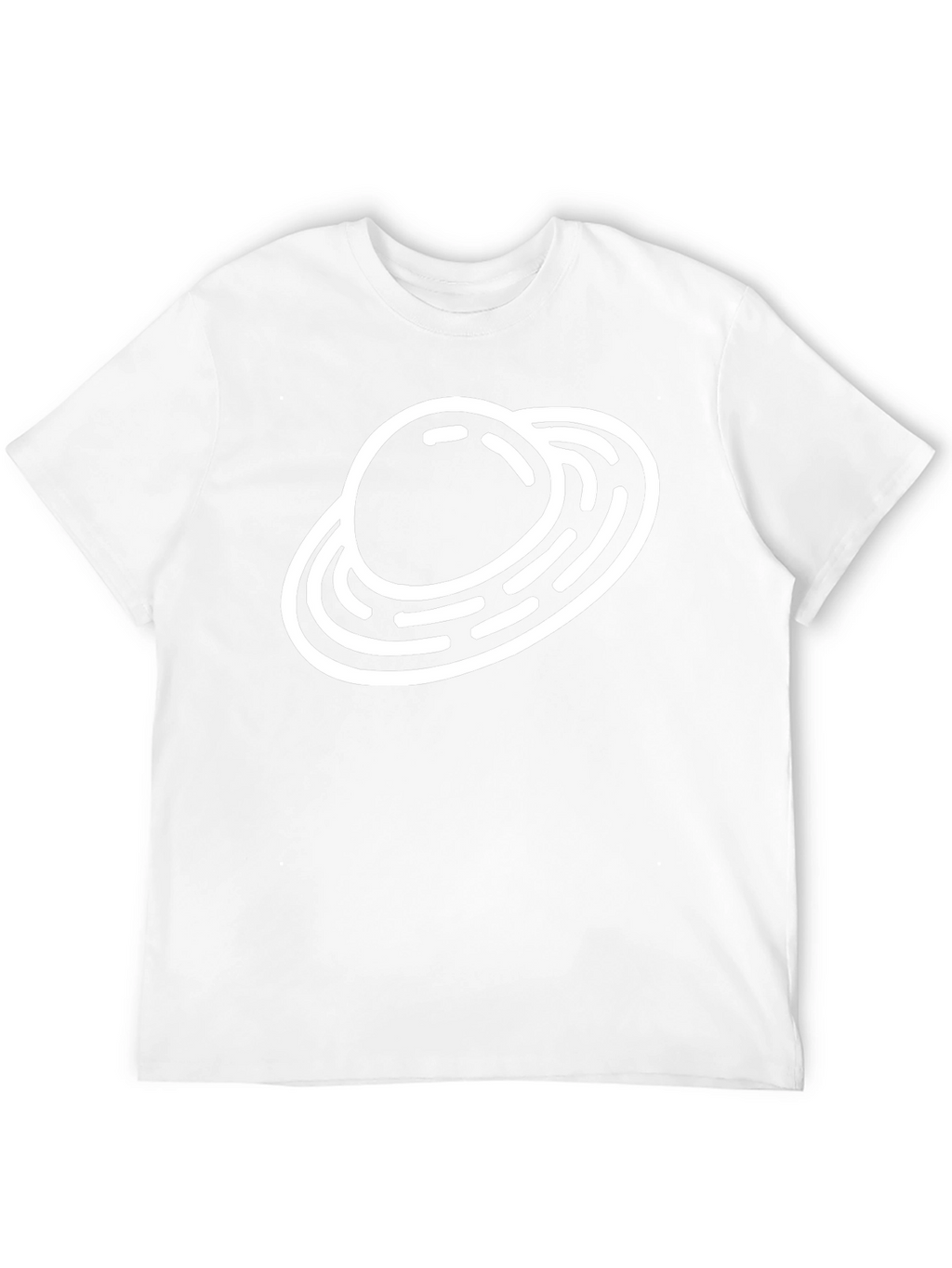 Saturn Graphic Black T-Shirt Space Theme