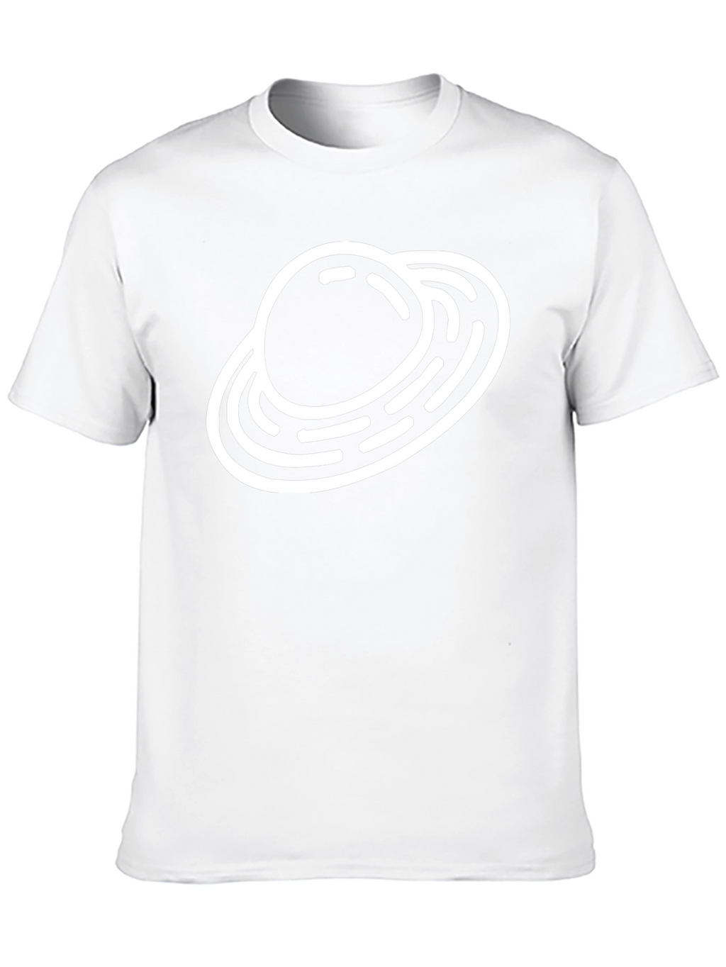 Saturn Graphic Black T-Shirt Space Theme