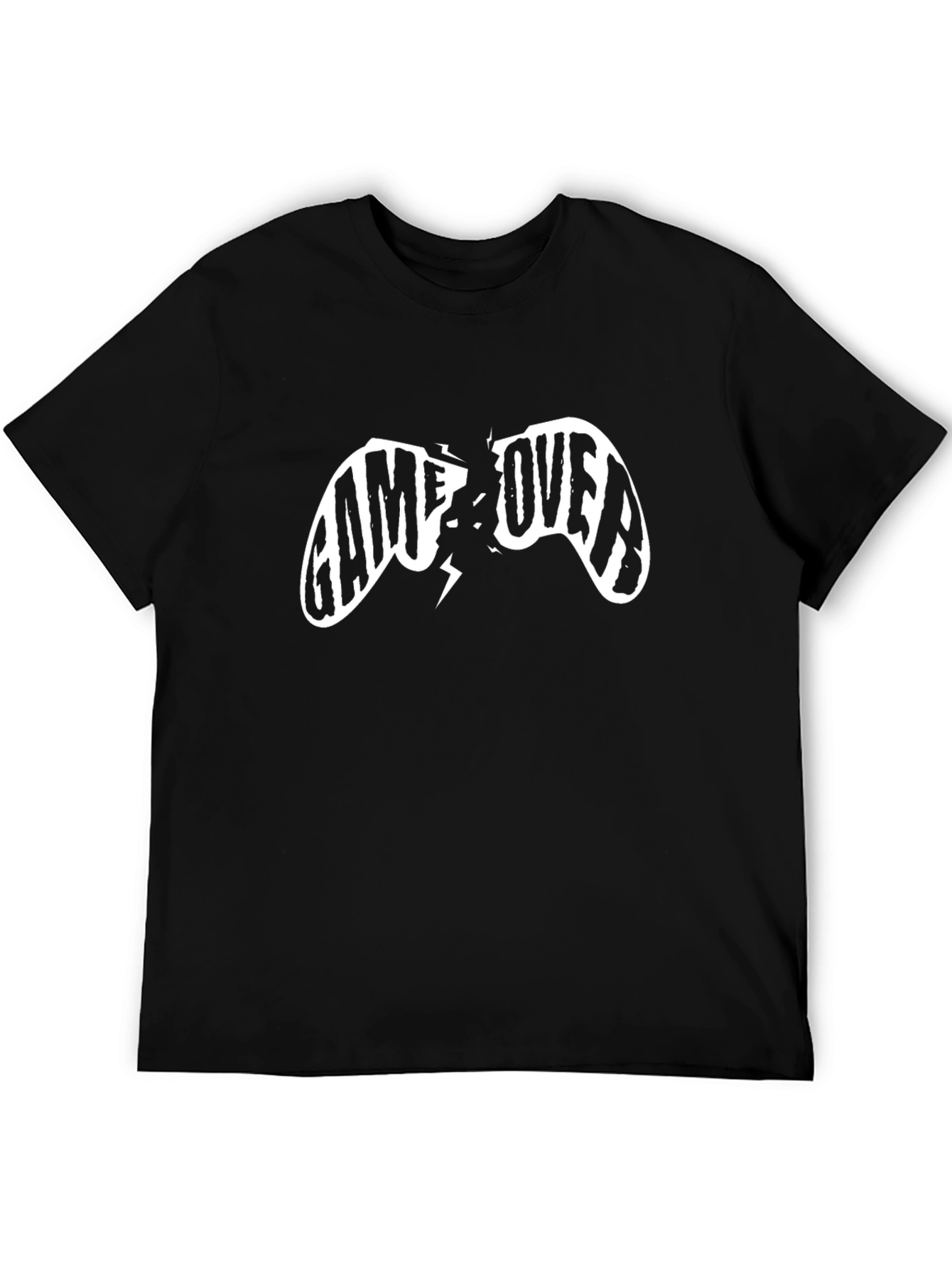 Game Over Graphic Tee - Black Cotton