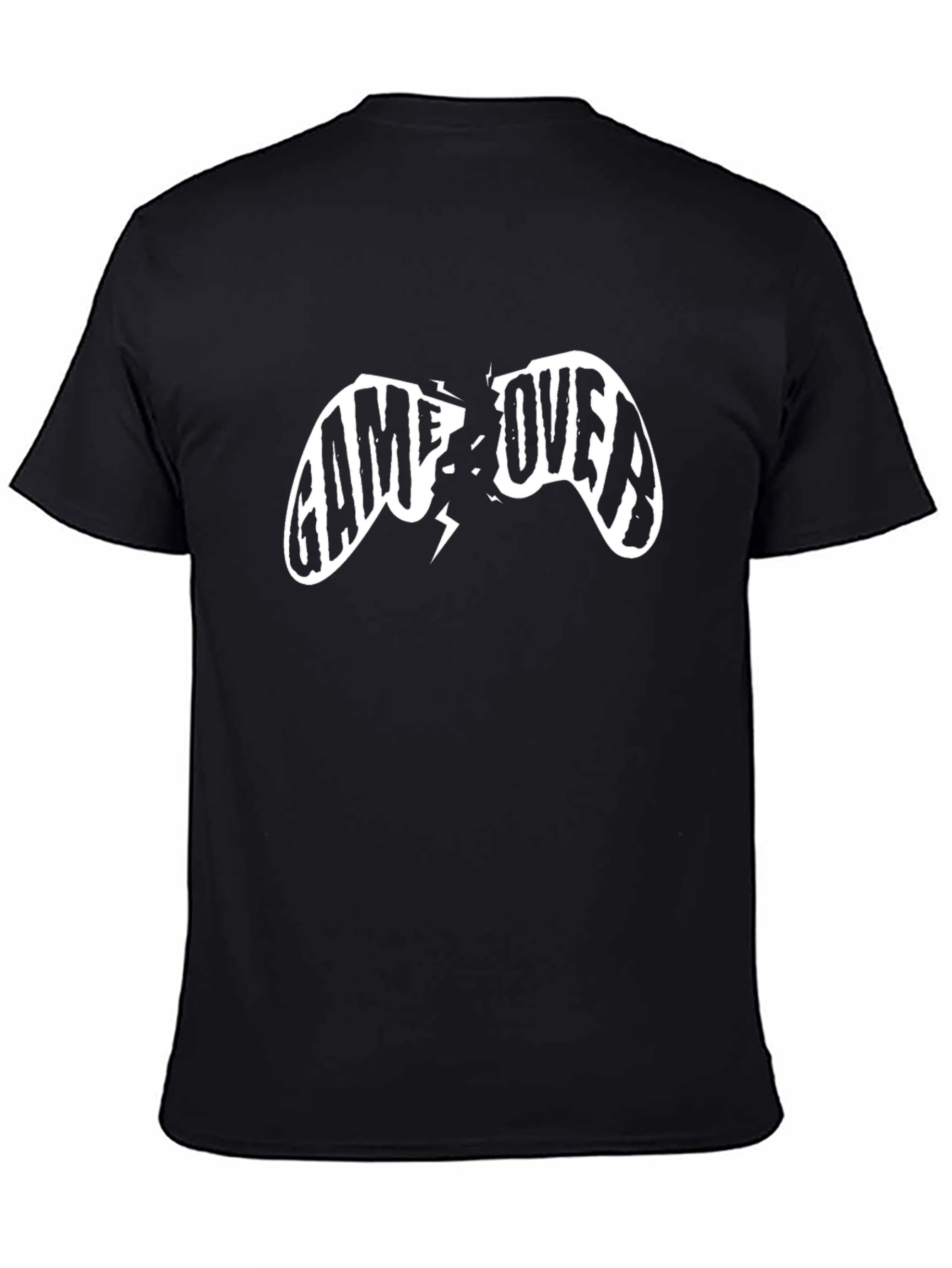 Game Over Graphic Tee - Black Cotton