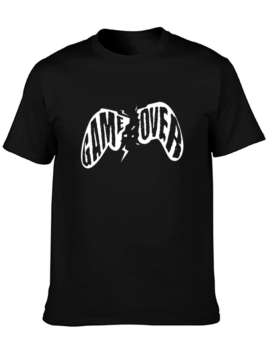 Game Over Graphic Tee - Black Cotton