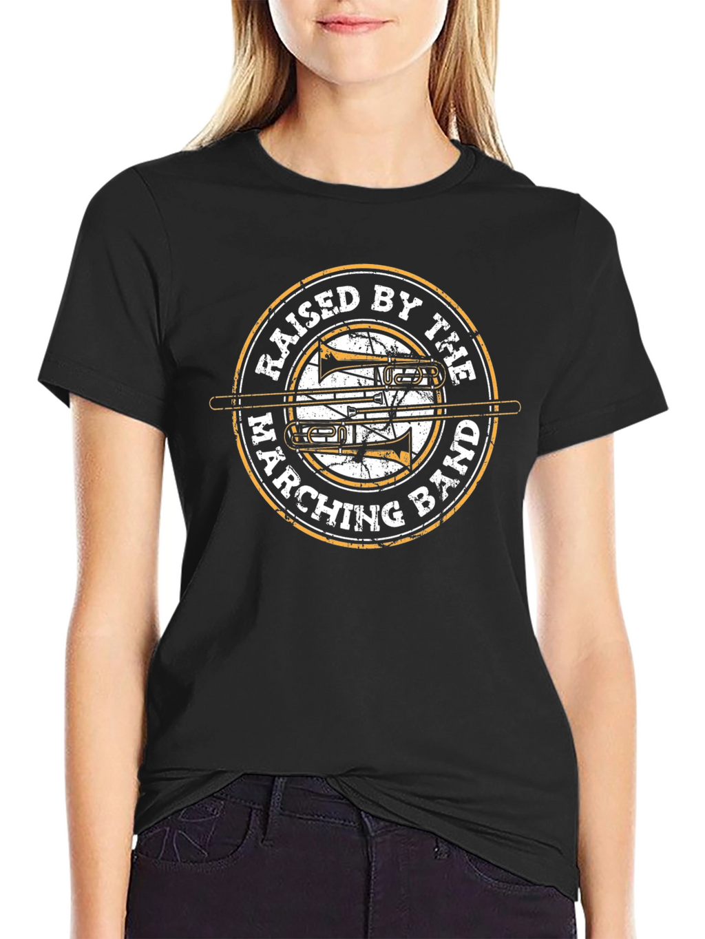Raised by The Marching Band Black T-Shirt