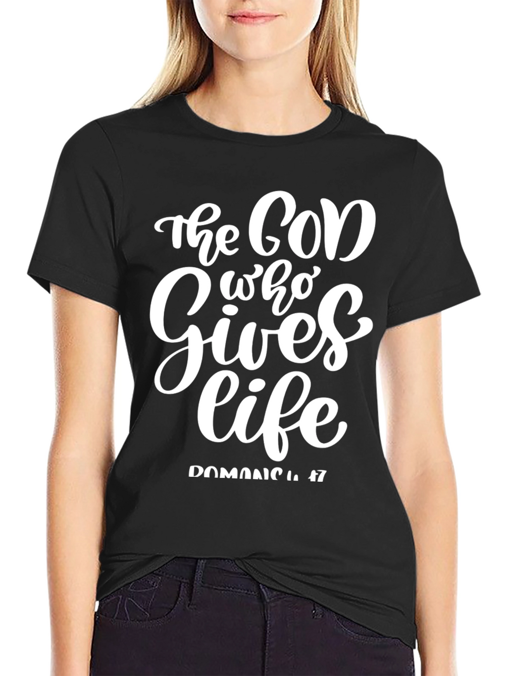 The God Who Gives Life Black T-Shirt