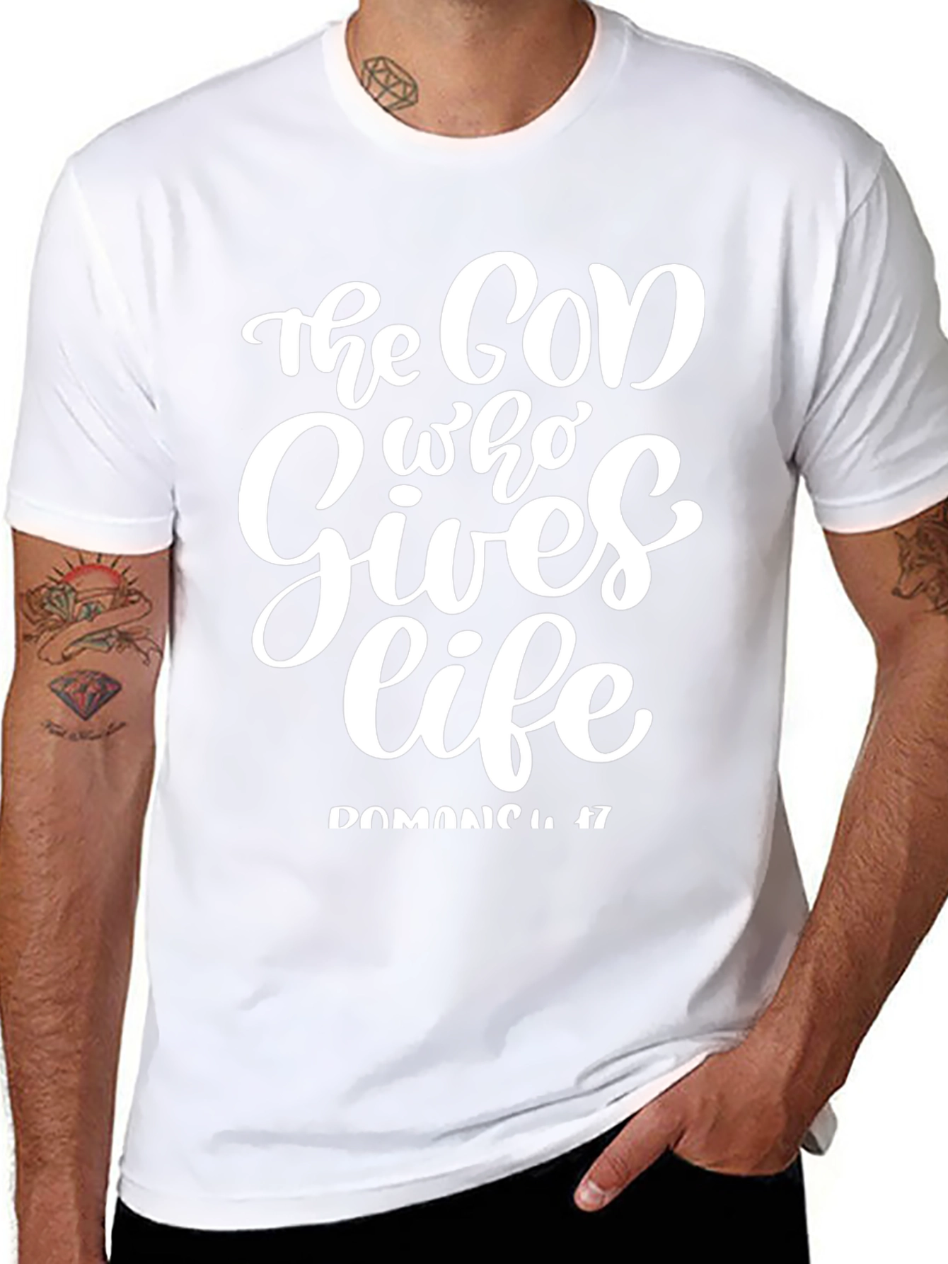 The God Who Gives Life Black T-Shirt