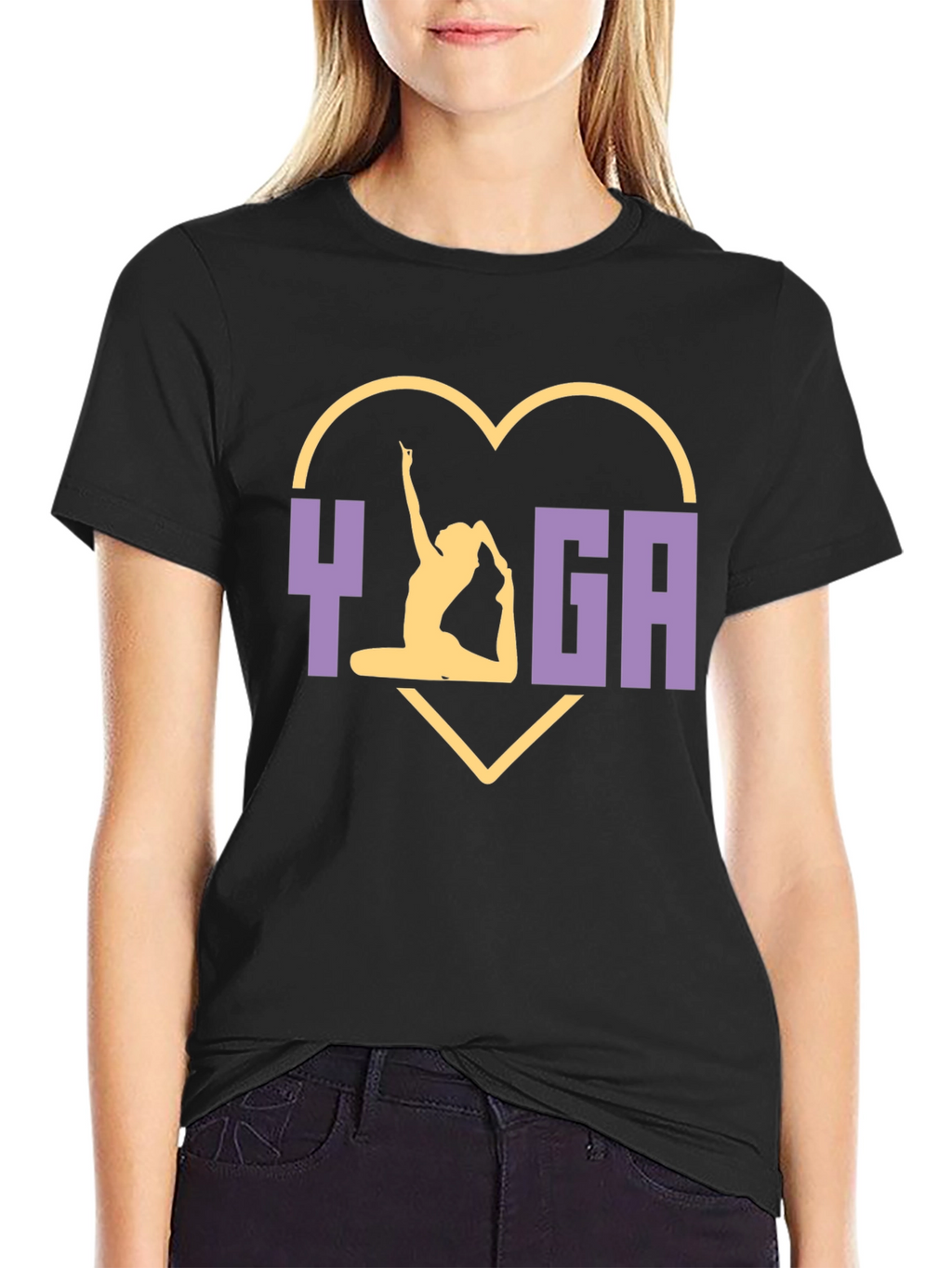 Yoga Heart T-Shirt - Flexible Lifestyle Tee