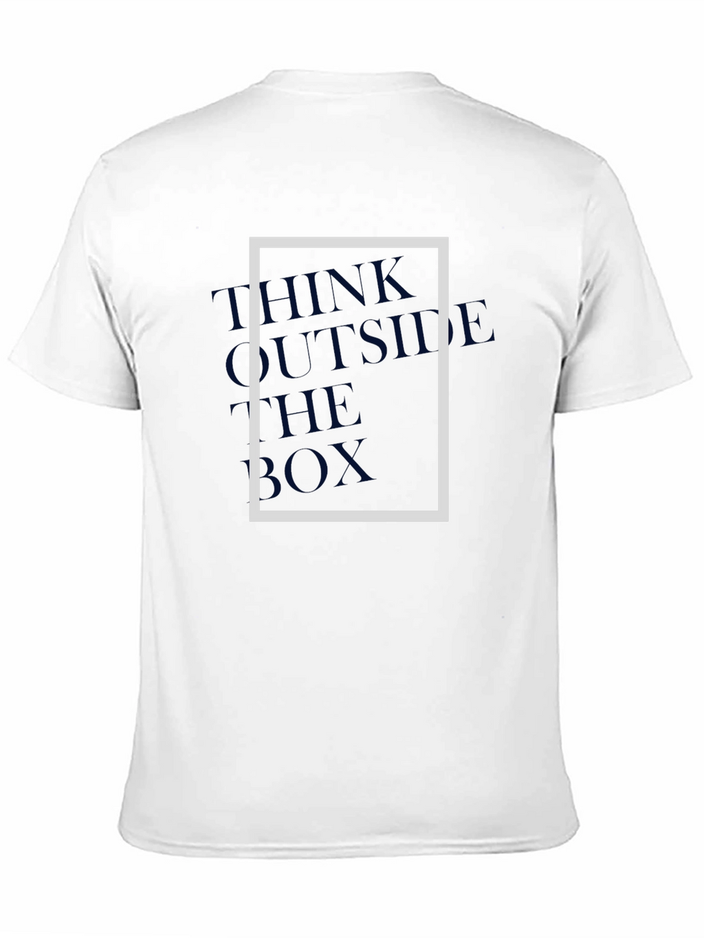Think Outside the Box Graphic Tee - Modern Style