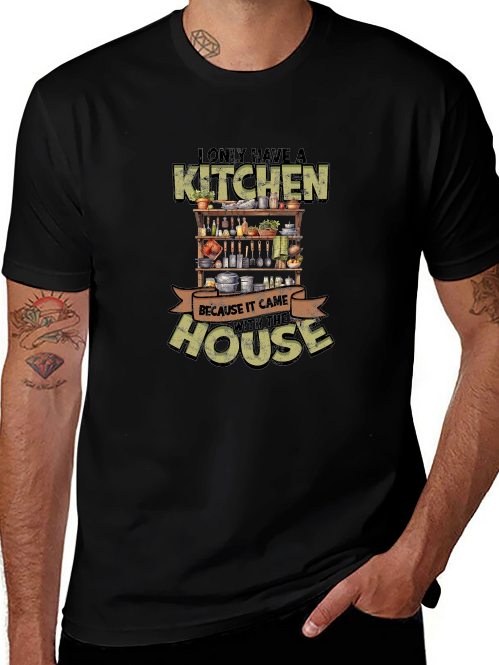 Funny Kitchen With the House Graphic T-Shirt