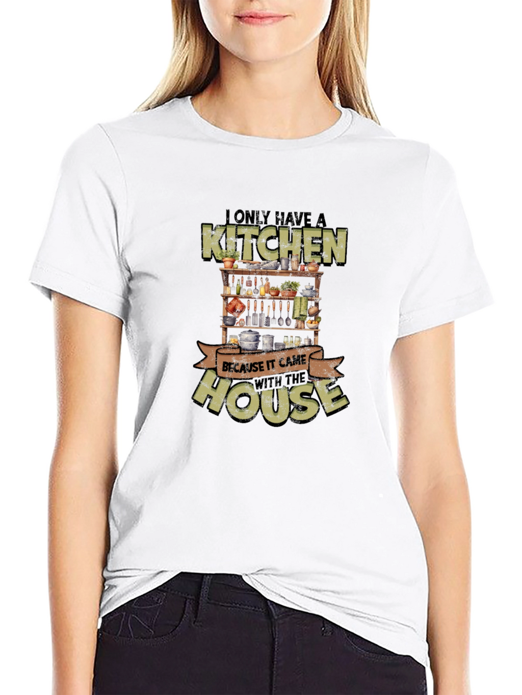 Funny Kitchen With the House Graphic T-Shirt